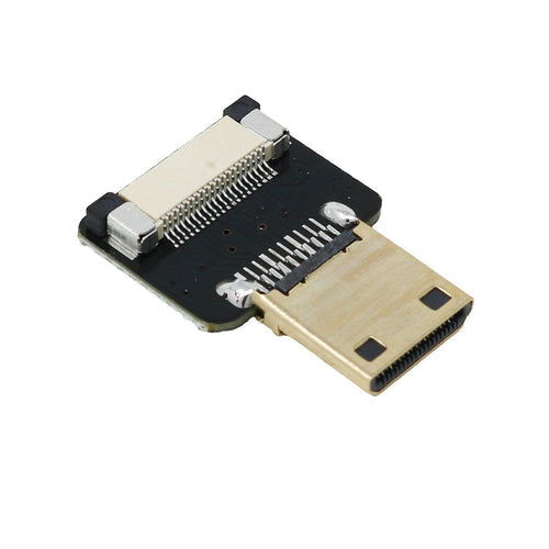 DIY HDMI Cable Parts - Straight Mini HDMI Plug by The Pi Hut - The Pi Hut