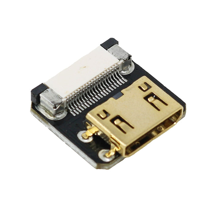 DIY HDMI Cable Parts - Straight Mini HDMI Socket by The Pi Hut - The Pi Hut