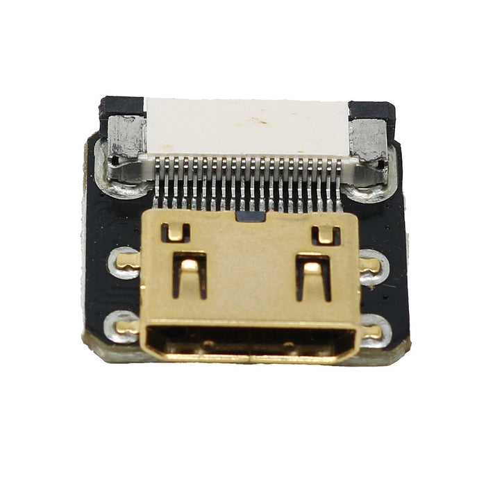 DIY HDMI Cable Parts - Straight Mini HDMI Socket by The Pi Hut - The Pi Hut