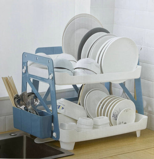 Double Layer Dish Draining Rack