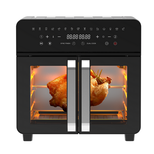 Dual Zone Heißluftfritteuse AFTO-2301DT 23L Schwarz