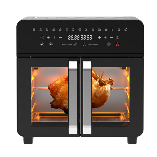 Dual Zone Heißluftfritteuse AFTO-2301DT 23L Schwarz