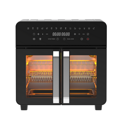 Dual Zone Heißluftfritteuse AFTO-2301DT 23L Schwarz