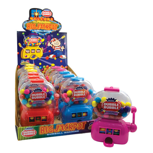 Dubble Bubble Big Jackpot Machine Gumball - 12ct