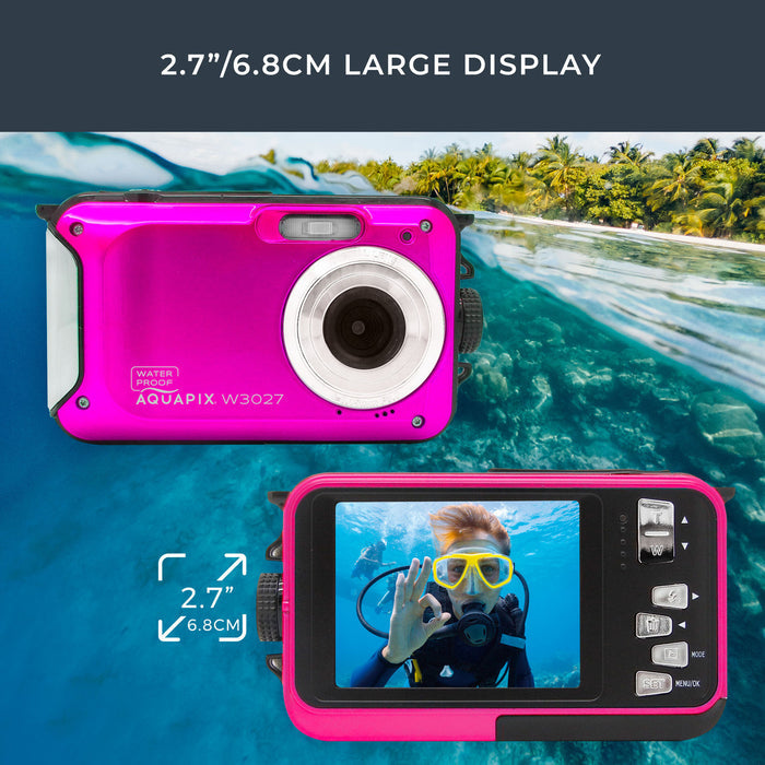 EasyPix Aquapix W3027 Wave Camera - Pink | 267-10033