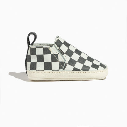 Ebony Check Slip On Baby Shoe Slip On Soft Sole
