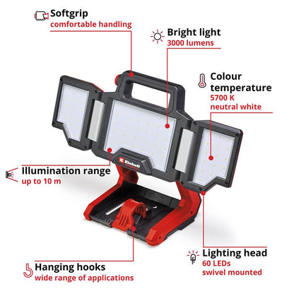Einhell Power X-Change 18V Professional Site Light - Bare