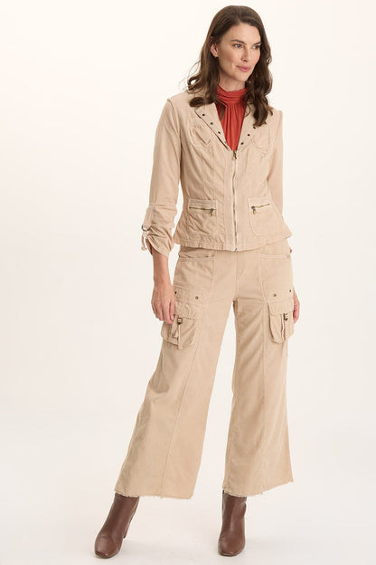 XCVI Eino Corduroy Fitted Blazer Jacket