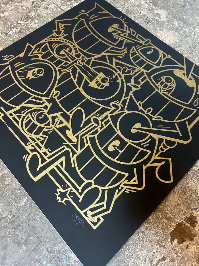 EL PEZ - SMILES IN STYLE BLACK GOLD GLITTER - ed 14