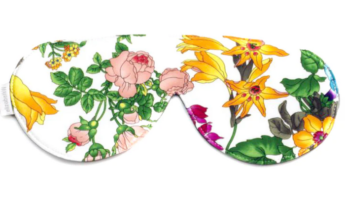 Elizabeth W Floral Blush Sleep Mask