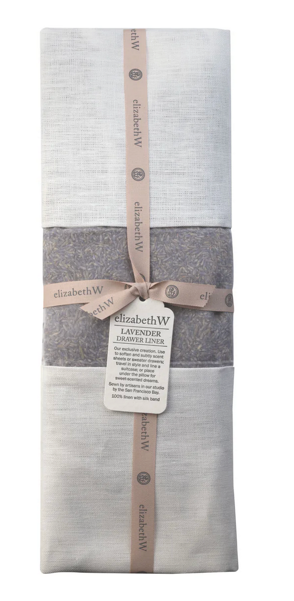 Elizabeth W Lavender — Drawer Liner (Ivory)