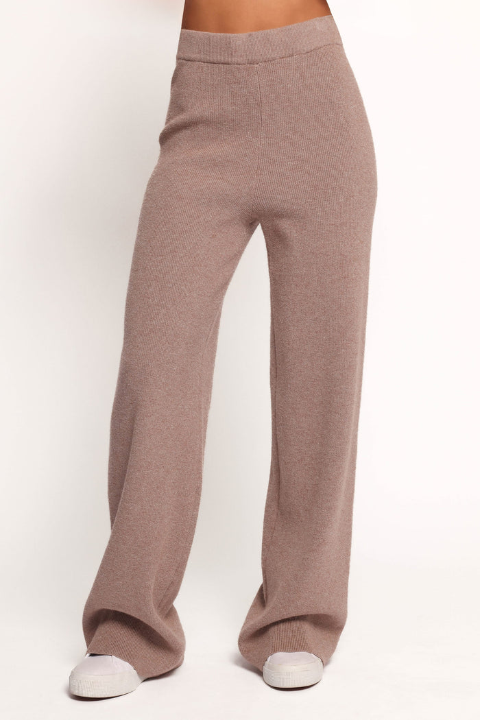 Petal and Pup USA SETS Ellory Knitted Pant Set - Taupe Marle