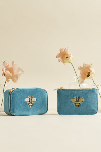 Embroidered Bee Mini Jewellery Box