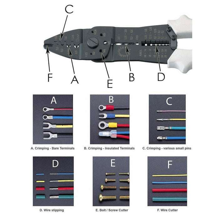 Engineer PA-01 6-in-1 Crimping/Wiring Multi-tool [Discontinued] by Engineer - The Pi Hut