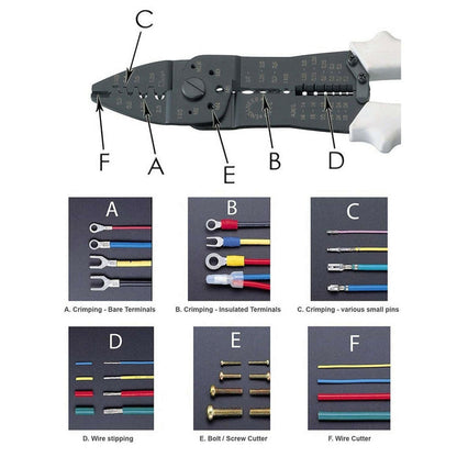 Engineer PA-01 6-in-1 Crimping/Wiring Multi-tool [Discontinued] by Engineer - The Pi Hut