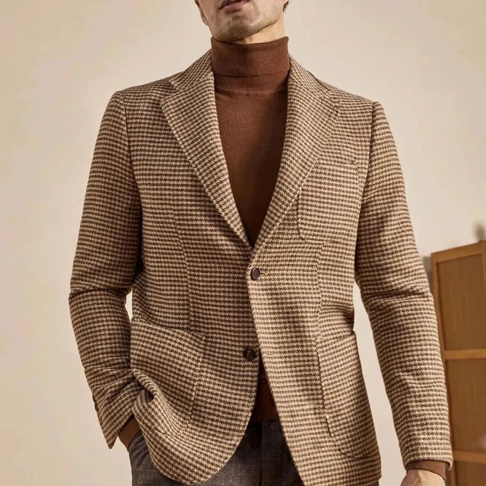 English retro style suit jacket - AntoniosClothing - Brown