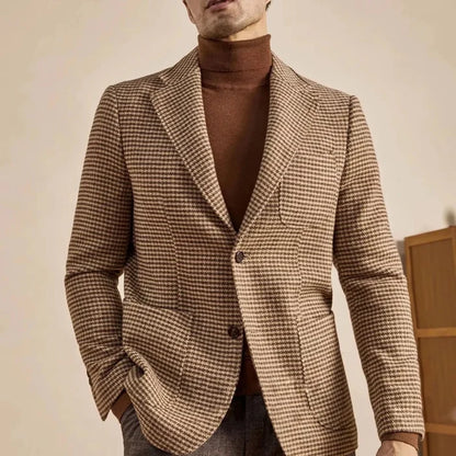 English retro style suit jacket - AntoniosClothing - Brown