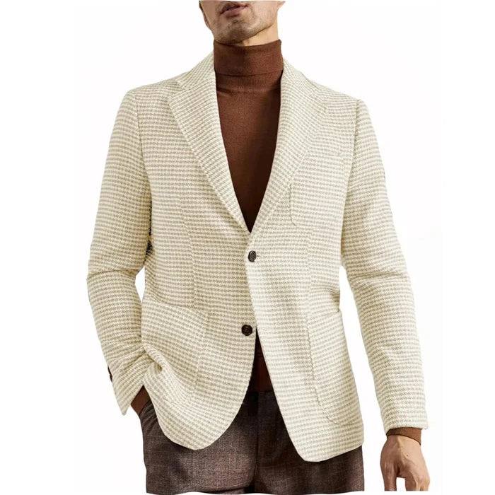 English retro style suit jacket - AntoniosClothing - White