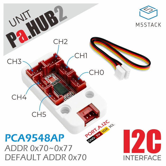 I2C Hub 1 to 6 Expansion Unit (PCA9548APW) - m5stack-store