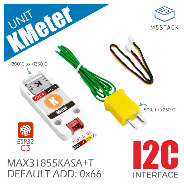 Kmeter Unit with Thermocouple Temperature Sensor (MAX31855) - m5stack-store