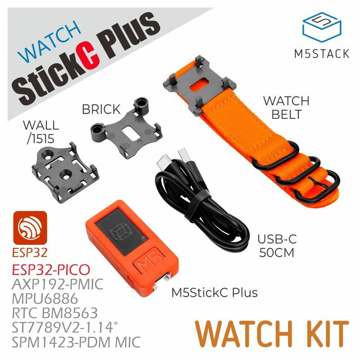 M5StickC PLUS with Watch Accessories - m5stack-store