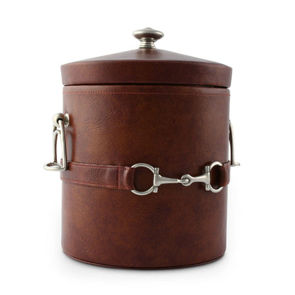 Equestrian Horse Bit Vegan Leather Ice Bucket [Online Only]