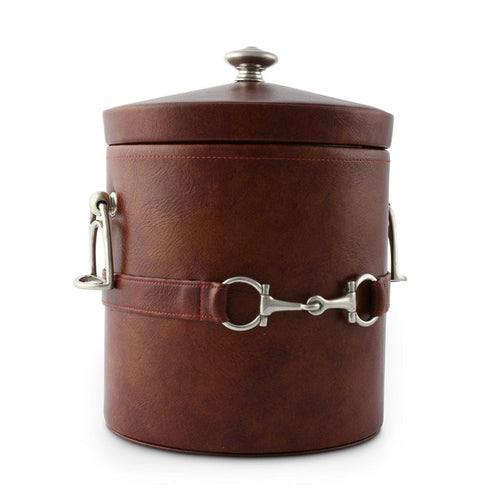 Equestrian Horse Bit Vegan Leather Ice Bucket [Online Only]
