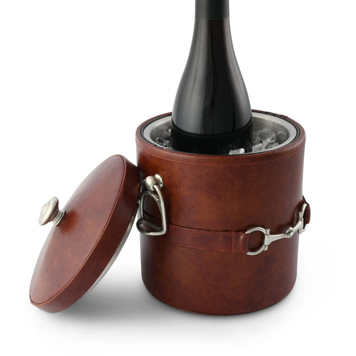 Equestrian Horse Bit Vegan Leather Ice Bucket [Online Only]