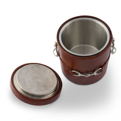 Equestrian Horse Bit Vegan Leather Ice Bucket [Online Only]