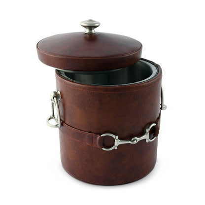 Equestrian Horse Bit Vegan Leather Ice Bucket [Online Only]