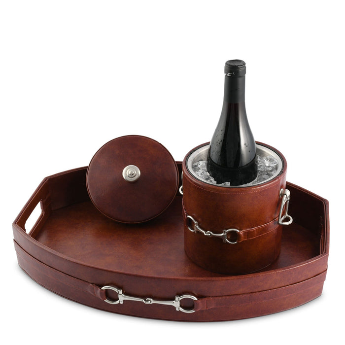Equestrian Horse Bit Vegan Leather Ice Bucket [Online Only]