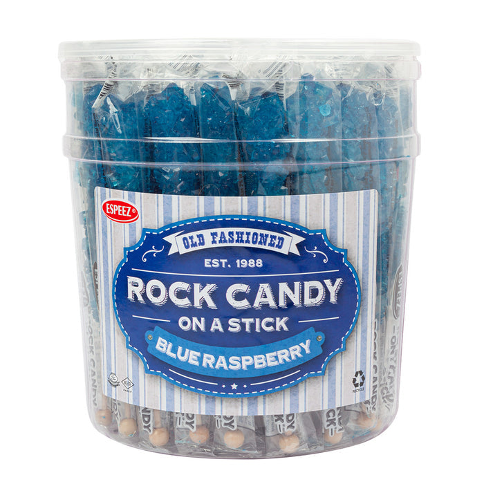 Espeez Blue Raspberry Sticks Tub Rock Candy 0.8oz - 36ct
