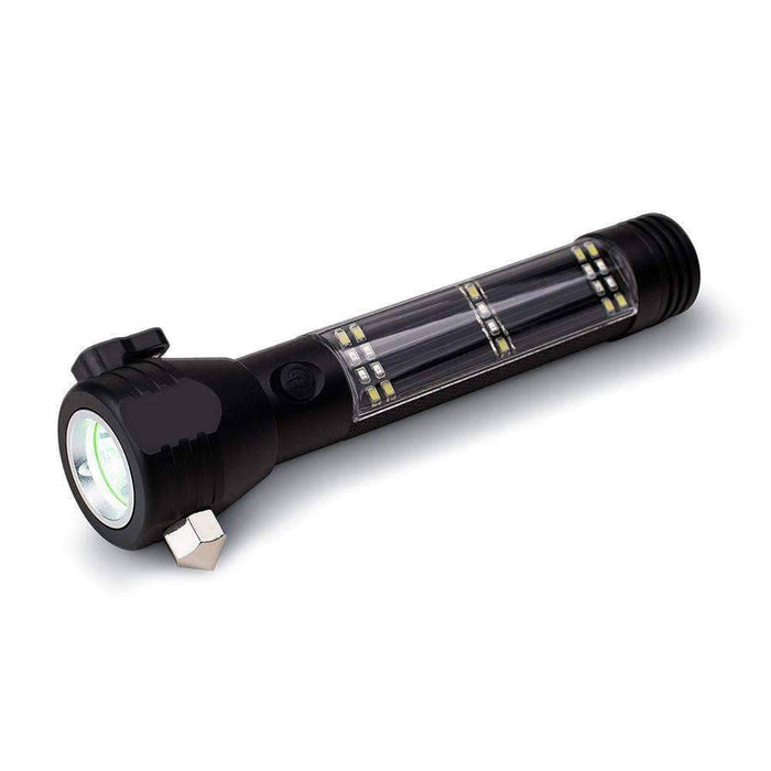 9-in-1 LED Solar Flashlight / Power Bank & Multi-Tool