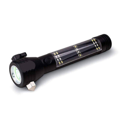 9-in-1 LED Solar Flashlight / Power Bank & Multi-Tool