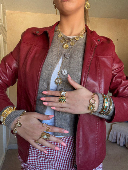 Bold chunky gold jewellery for statement look