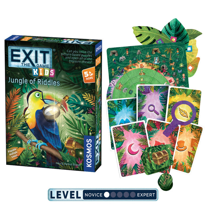 EXIT Game 3 Pack Bundle - EXIT: Kids - Jungle of RIddles | EXIT: The Professor's Last Riddle | EXIT: The Disappearance of Sherlock Holmes Games Thames & Kosmos