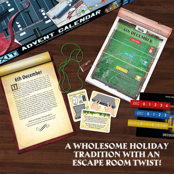 EXIT: The Game - Advent Calendar - The Missing Hollywood Star Games Thames & Kosmos