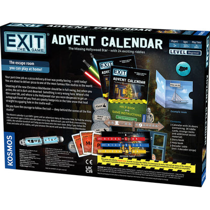 EXIT: The Game - Advent Calendar - The Missing Hollywood Star Games Thames & Kosmos