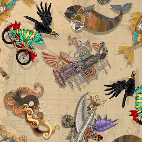 FANTASY & FICTION 27550P STEAMPUNK PANEL