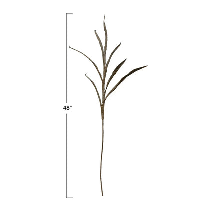 Faux Botanical, Plaster Finish, Dark Olive