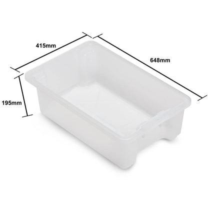 Fischer Clear 32L Stack and Nest Tub