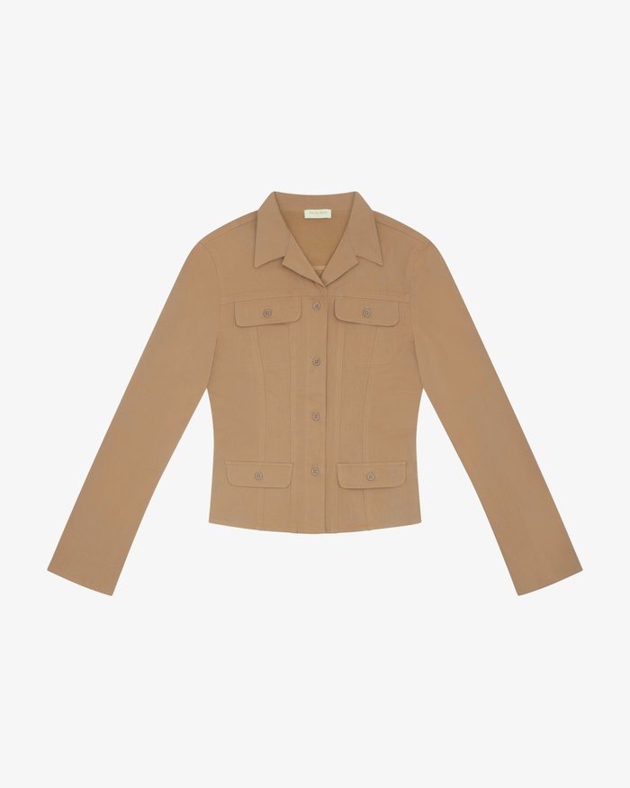 Fitted Jacket - Brown