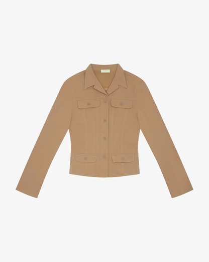Fitted Jacket - Brown
