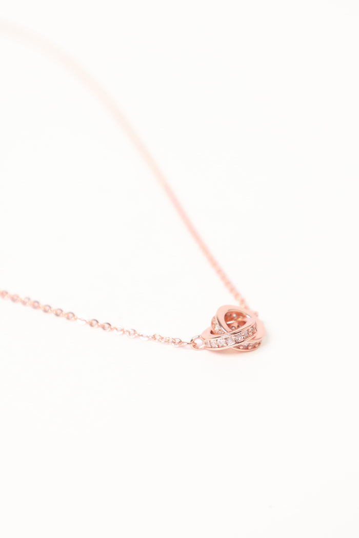 Petal and Pup USA ACCESSORIES Flavia Necklace - Rose Gold One Size