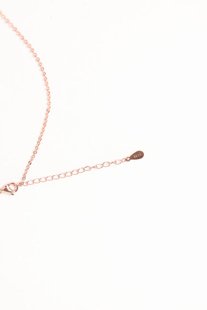 Petal and Pup USA ACCESSORIES Flavia Necklace - Rose Gold One Size