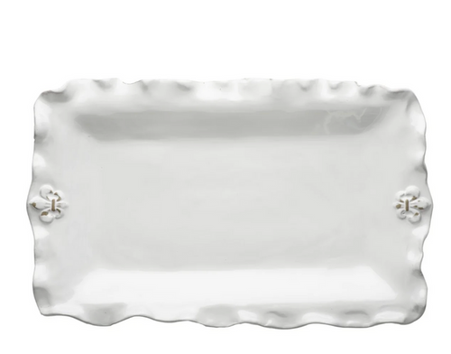 Fleur de Lis Rectangle Platter