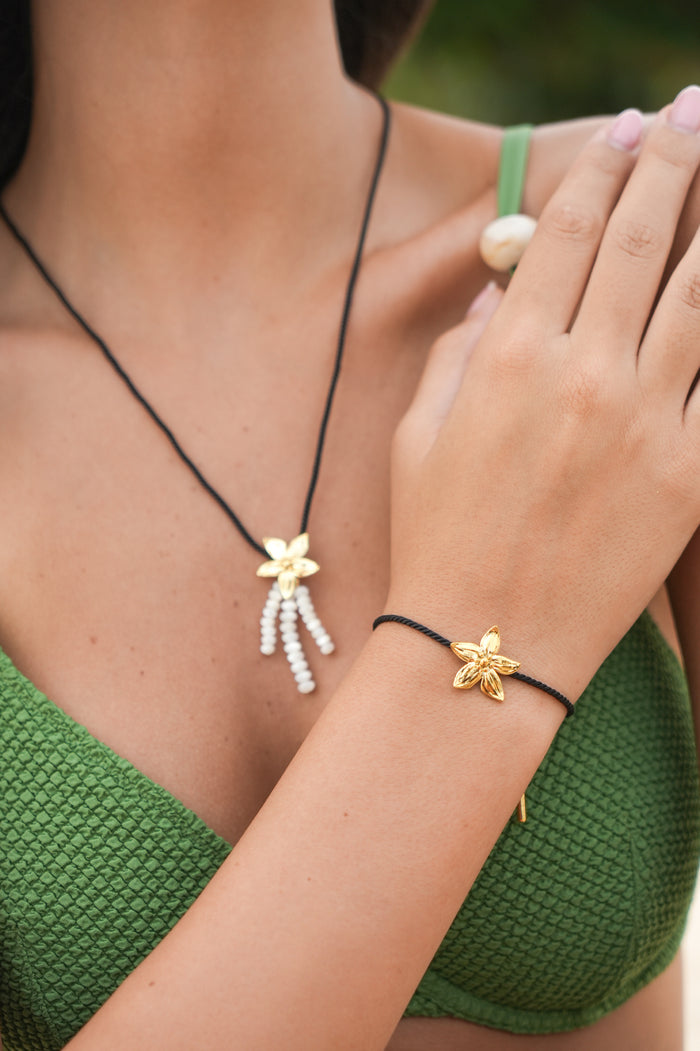 Flower Cord Bracelet
