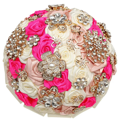 Hot Pink Ivory mix