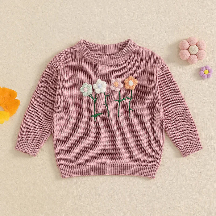 FLOWERS Knitted Sweater