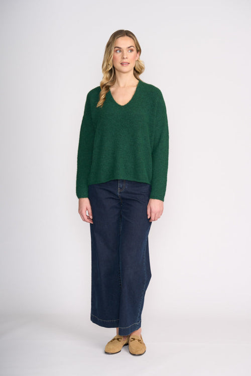 Foil FO8075 Jumper Half Jumper Deep Forest on model Shop Foil at Dotique